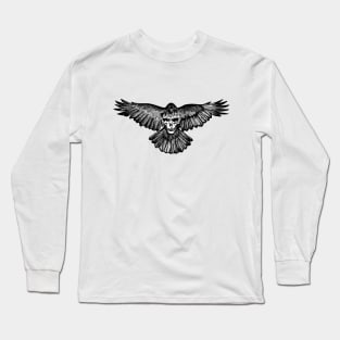 Skull Raven Long Sleeve T-Shirt